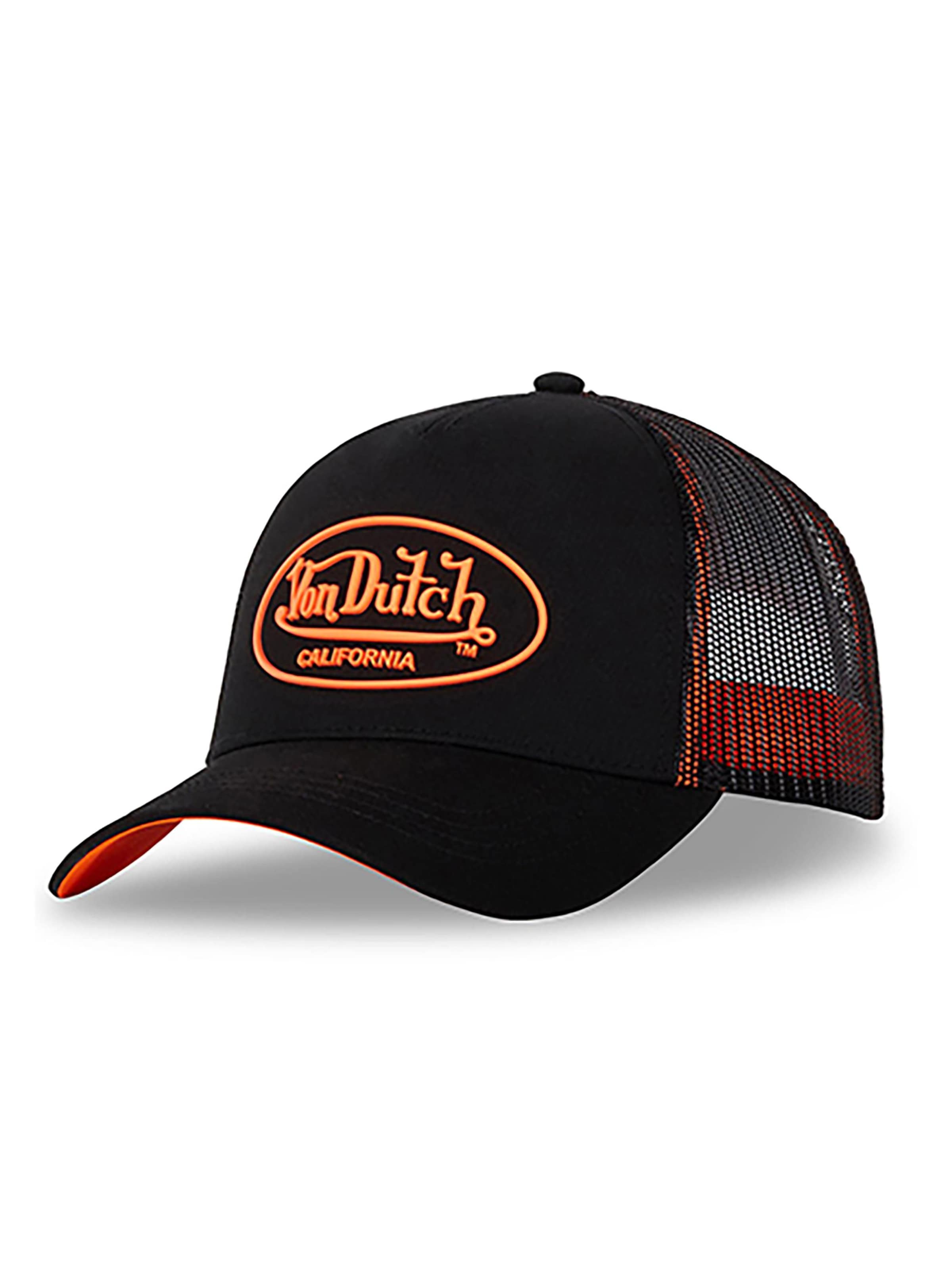Von Dutch Cap 'Dom'‌‌ in Schwarz: Vorderseite