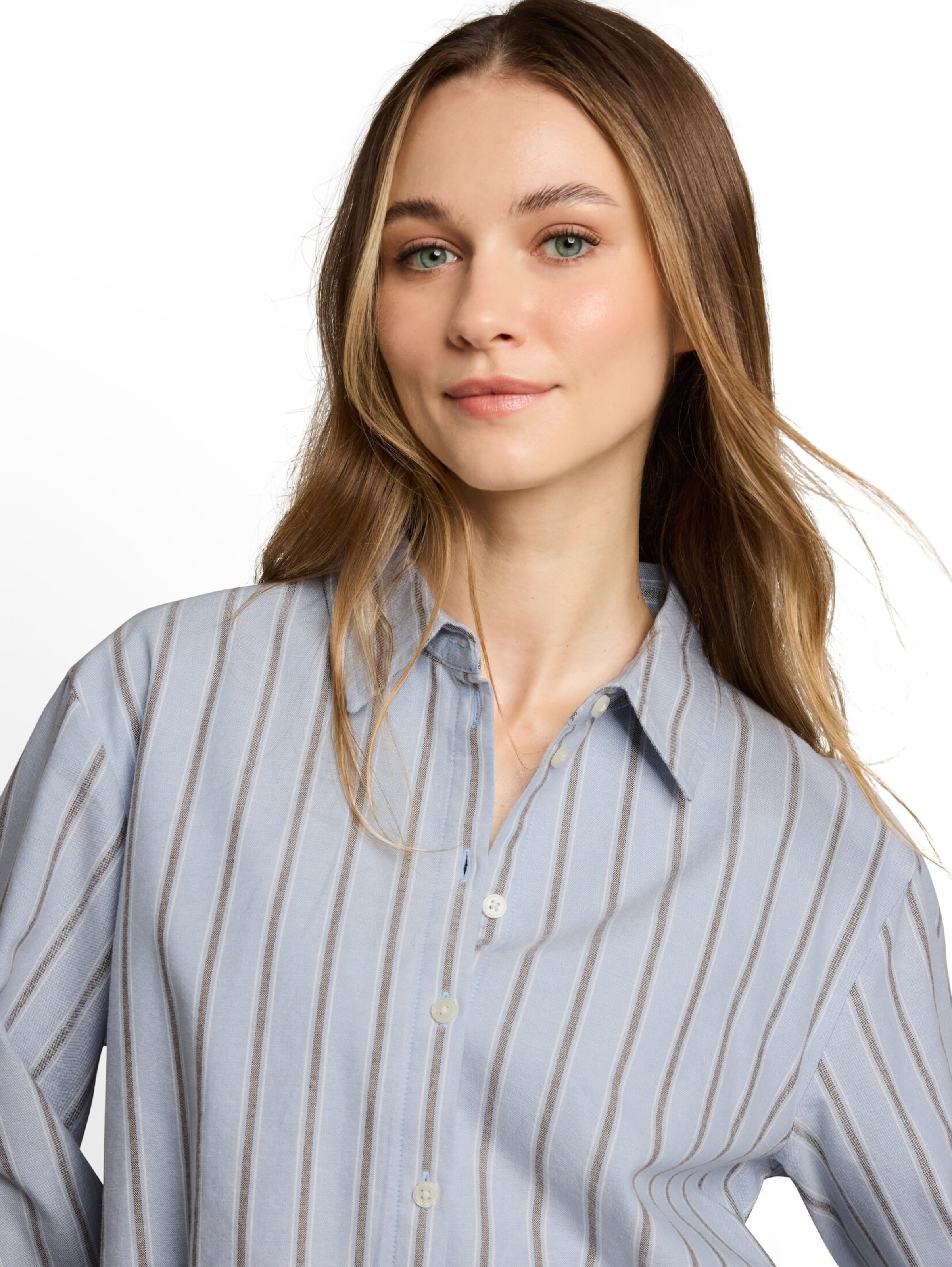 TOM TAILOR DENIM Blouse in Blauw