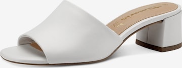 TAMARIS Mules in White: front