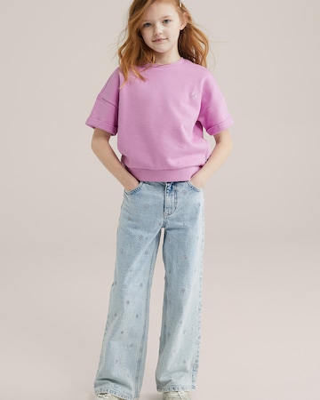 WE Fashion Μπλούζα φούτερ σε λιλά