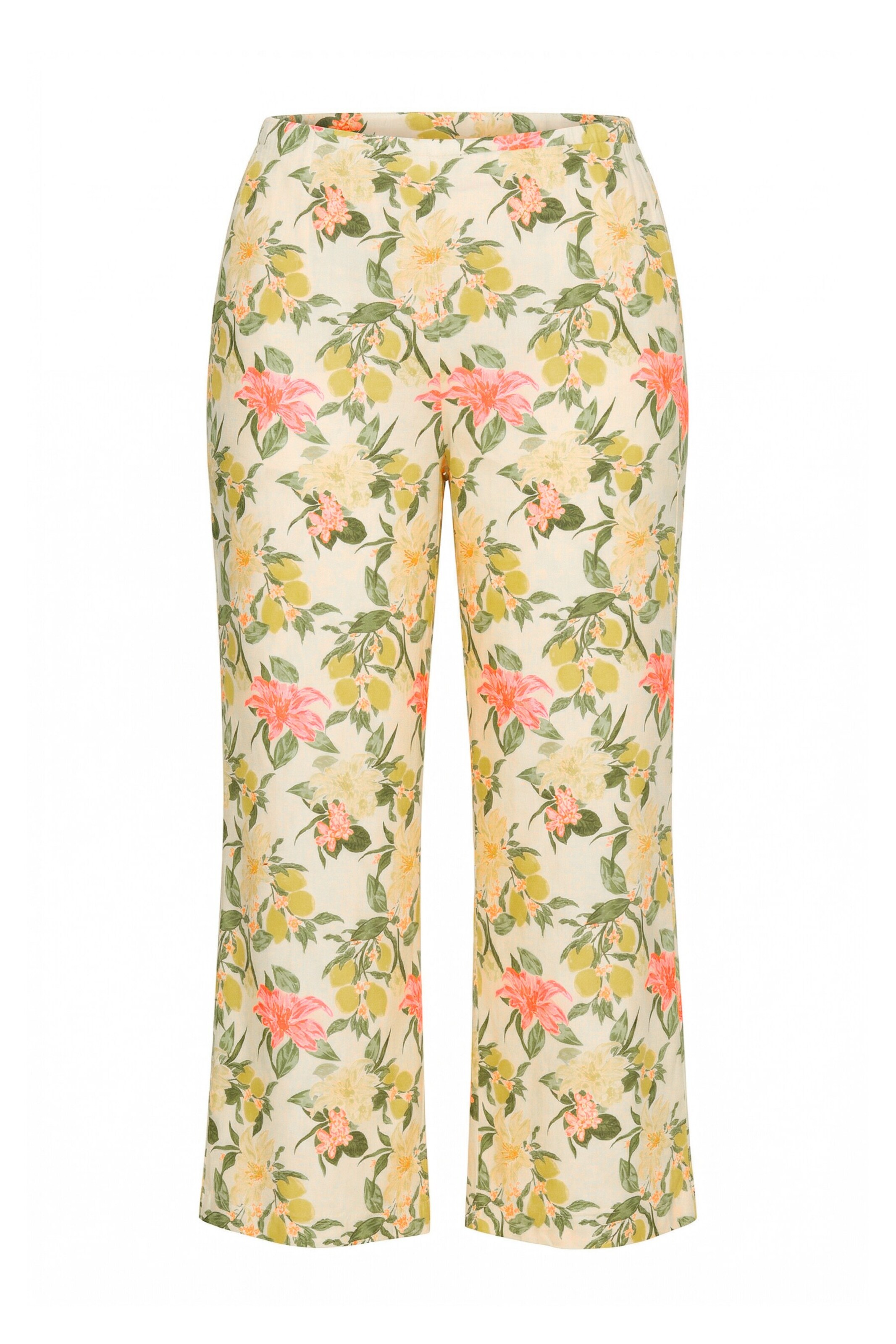 MIAMODA Regular Trousers in Yellow: front