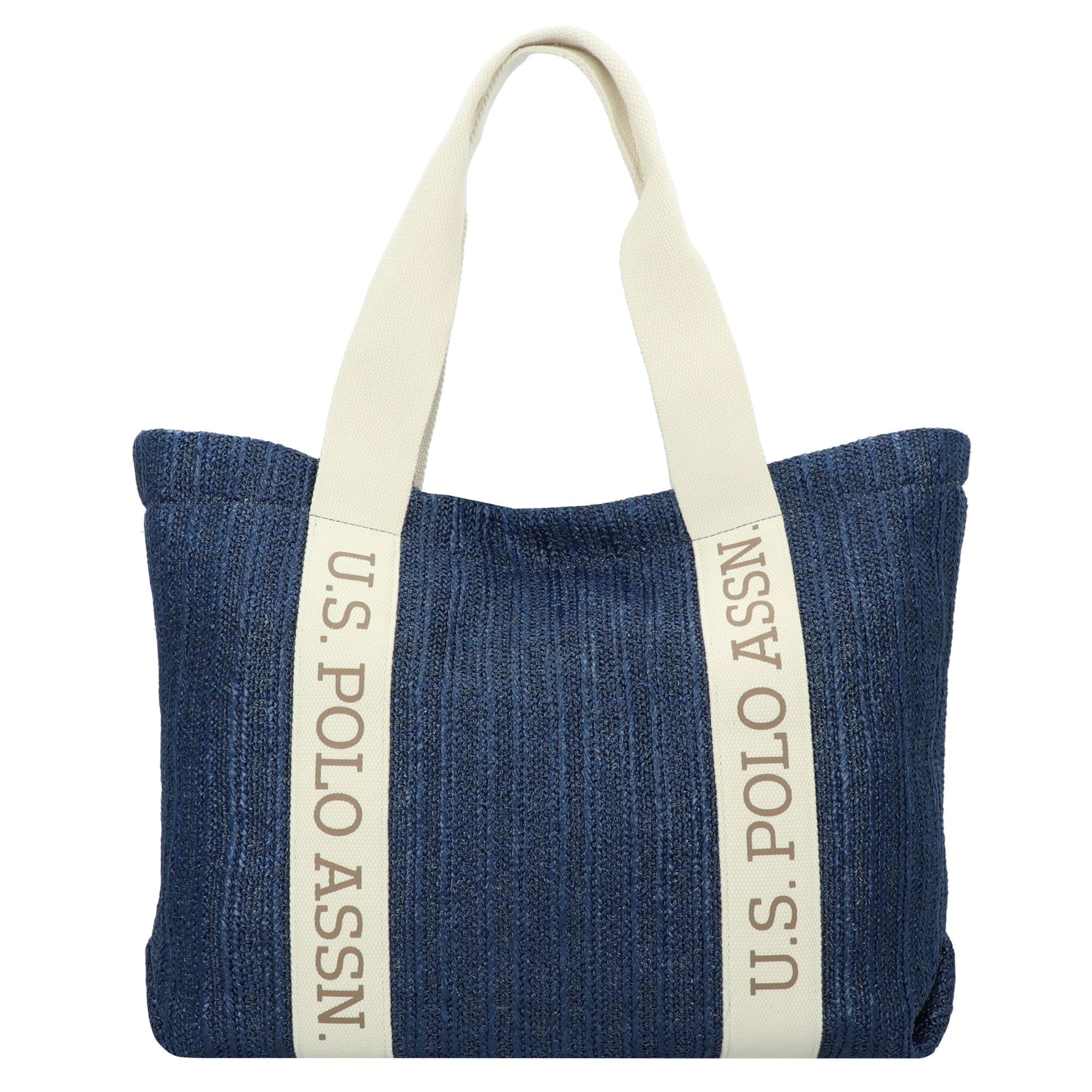 Cabas U.S. POLO ASSN. en bleu : devant