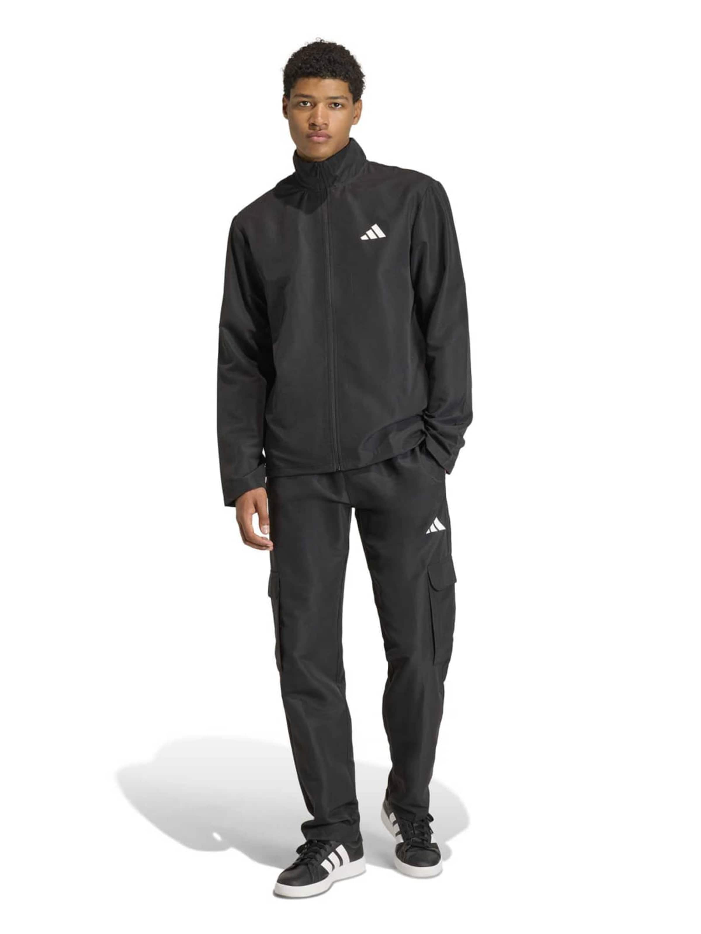 ADIDAS SPORTSWEAR Trainingsanzug in Schwarz: Vorderseite