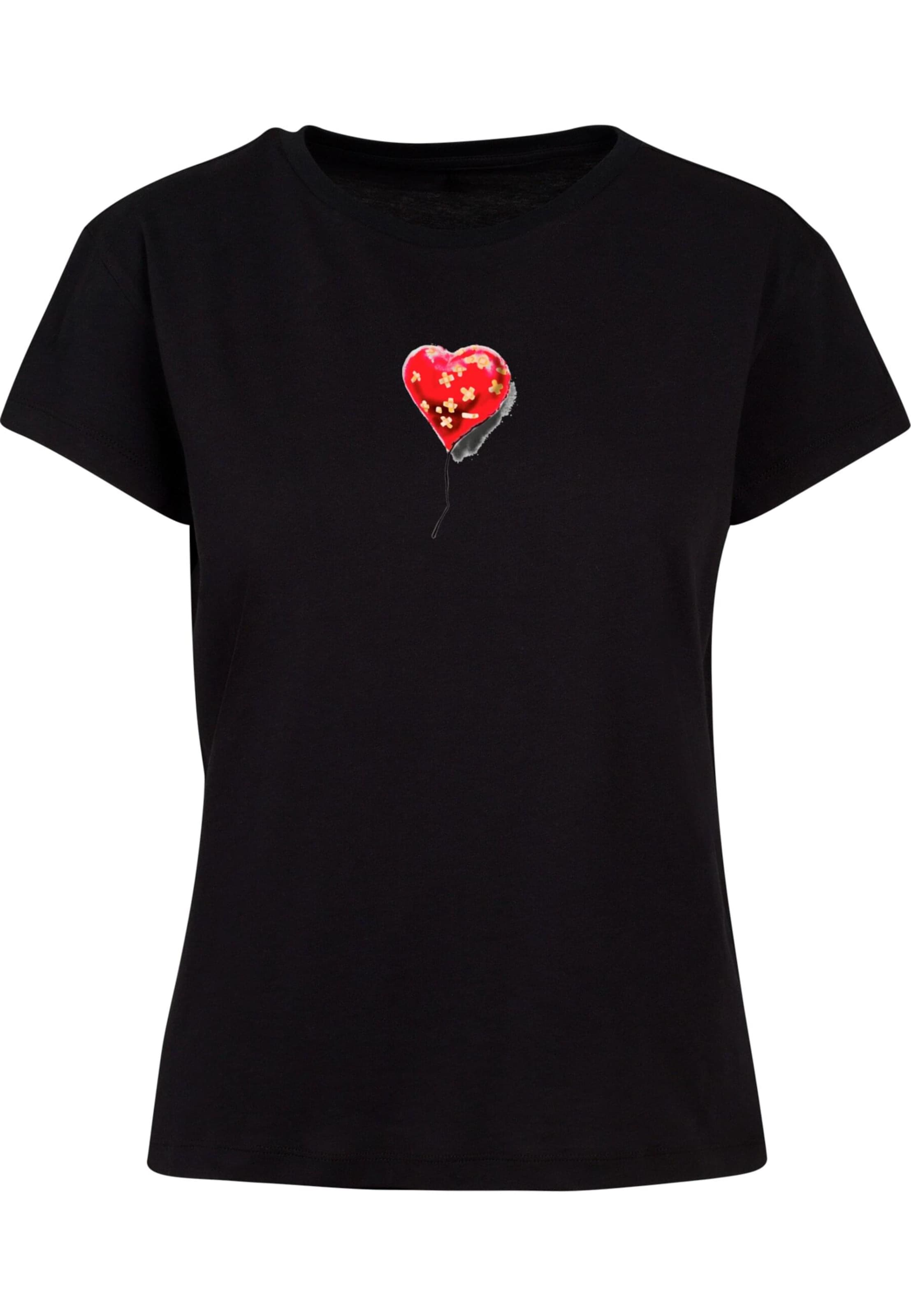 Merchcode Shirt 'Banksy - Love Hurts' in Black: front