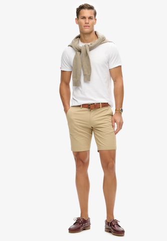 Superdry Úzky strih Chino nohavice - Béžová