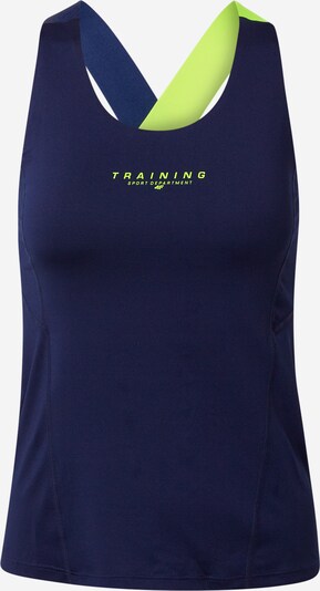 4F Sport-Shirt in dunkelblau / neongrün, Produktansicht