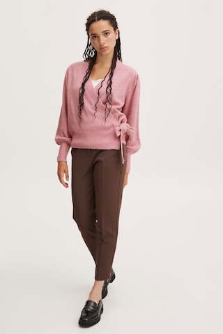ICHI Knit Cardigan 'OLENE' in Pink