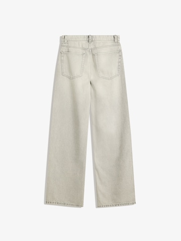 Wide leg Jeans de la Bershka pe gri
