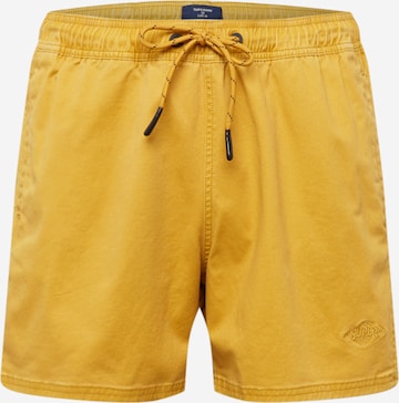 Superdry - Regular Calças em amarelo: frente