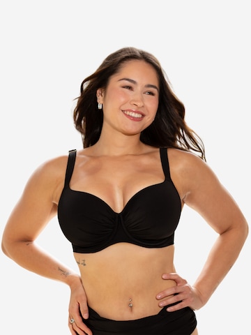 SugarShape Push-up Bikinitop 'Valencia Chic' in Zwart: voorkant