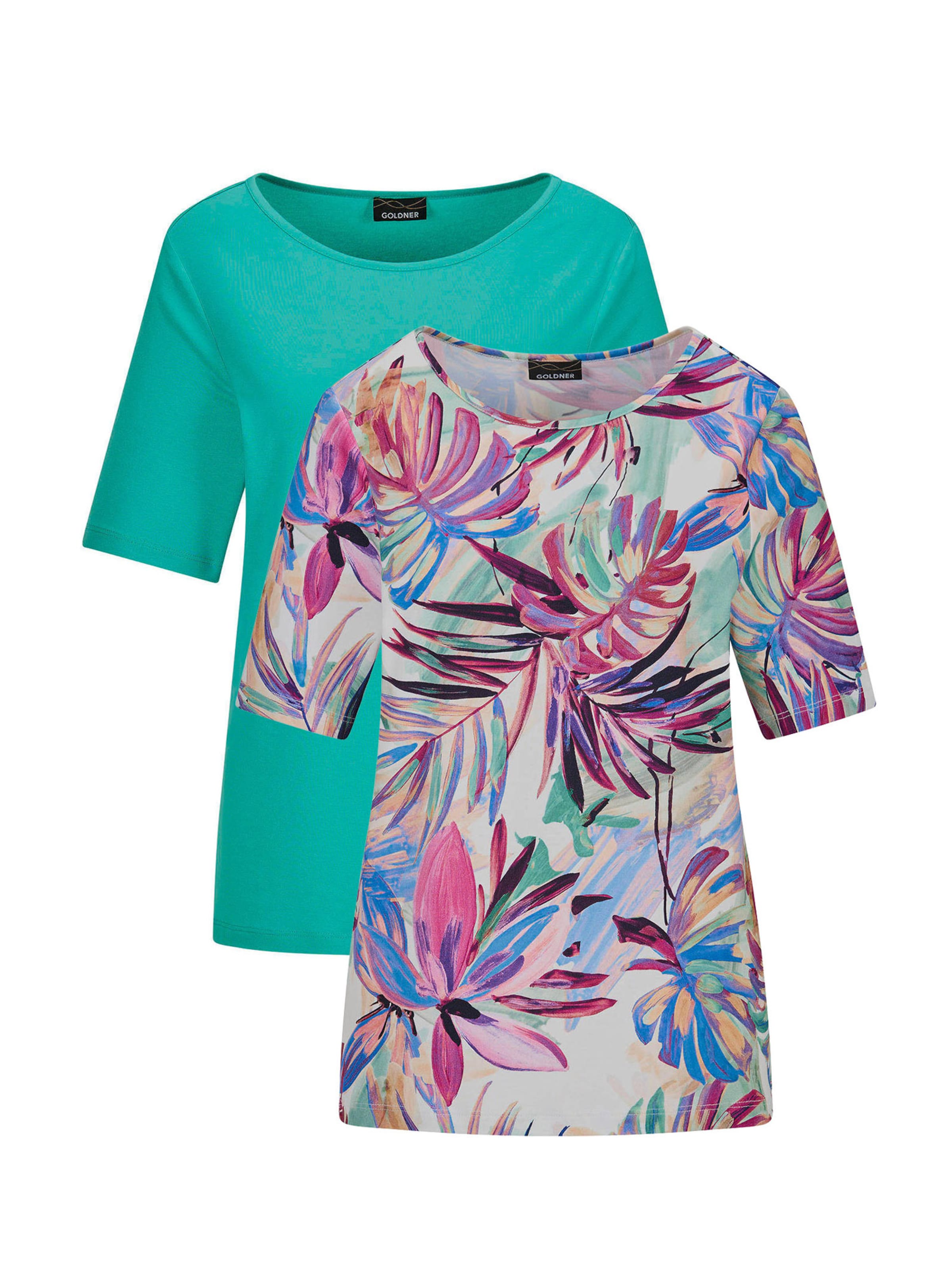 T-shirt Goldner en bleu : devant