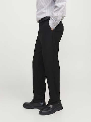 JACK & JONES - Regular Calças com vincos 'JPRTheo' em preto