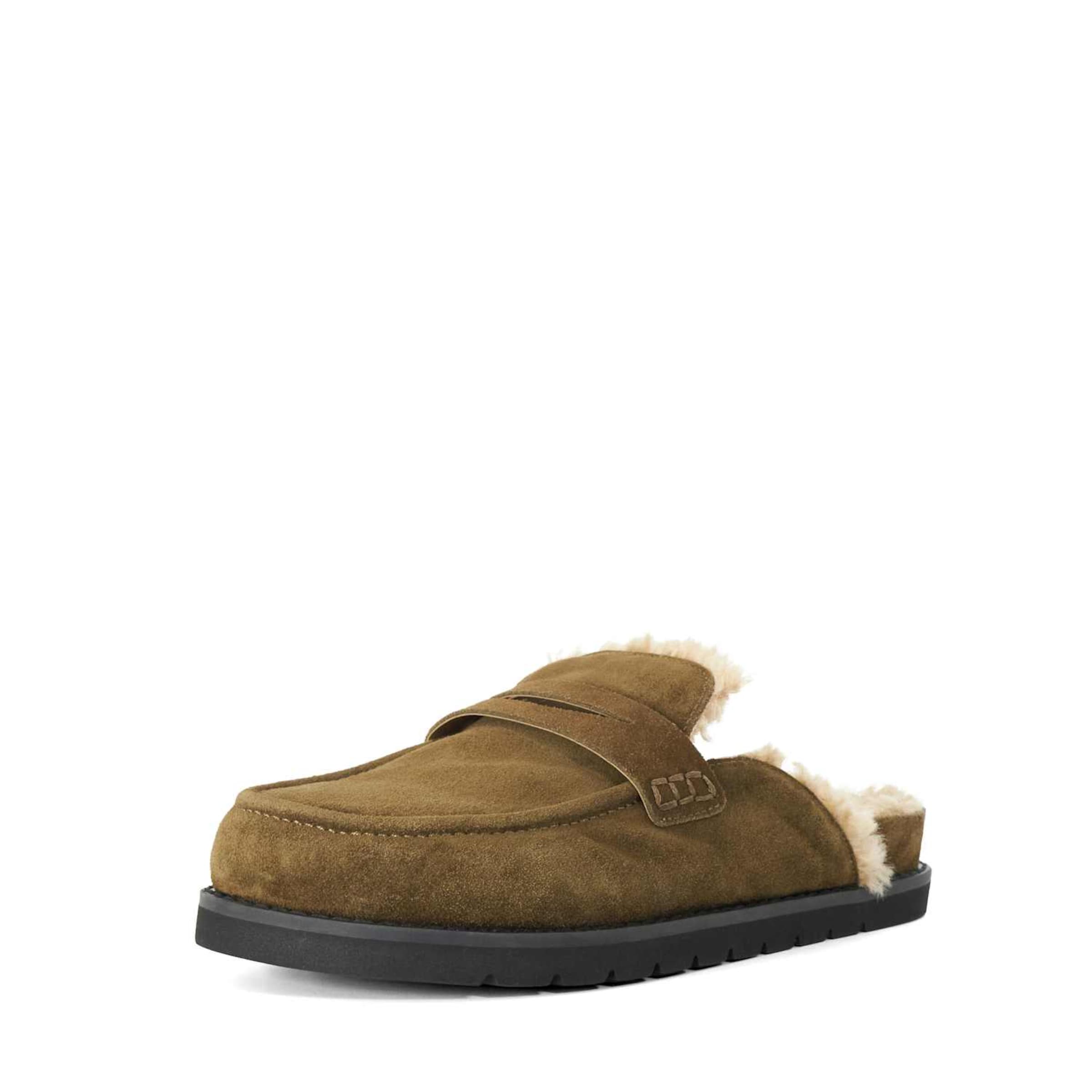 Dune LONDON Mules 'Goldy' in Green