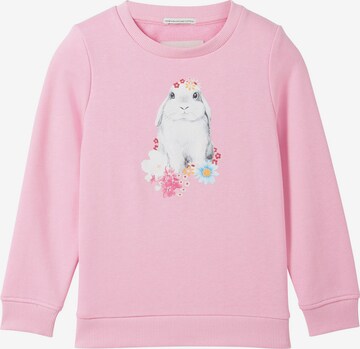 TOM TAILOR Sweatshirt in Roze: voorkant