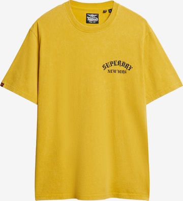 T-Shirt 'Neo Trad' Superdry en jaune : devant