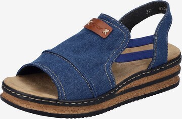 Rieker Sandals in Blue: front