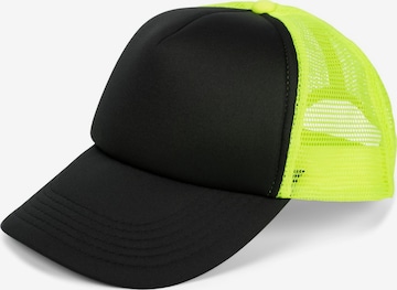 styleBREAKER Cap 'Trucker Cap 5-Panel Mesh' in Yellow: front