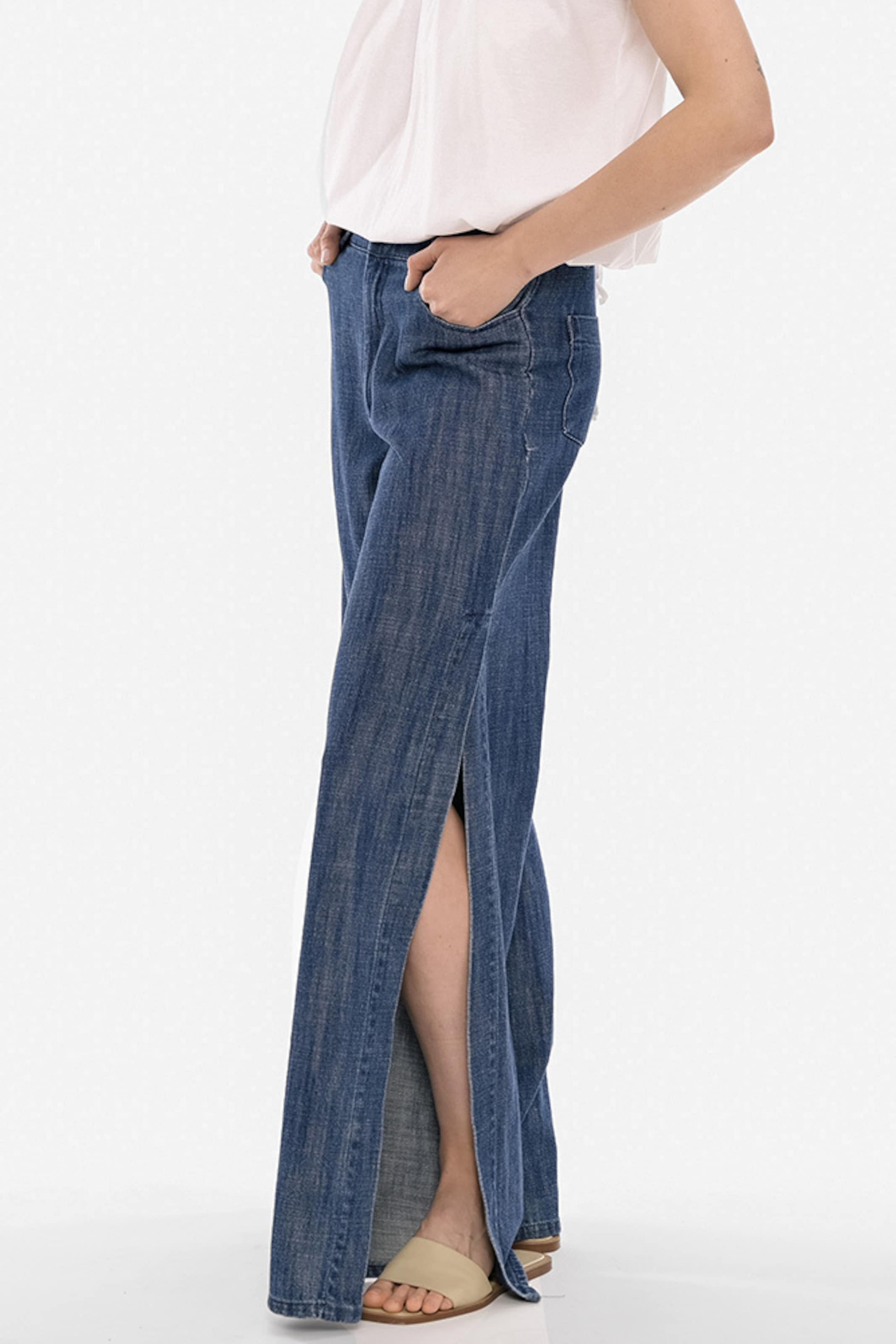 4TAILORS Loosefit Byxa i blå