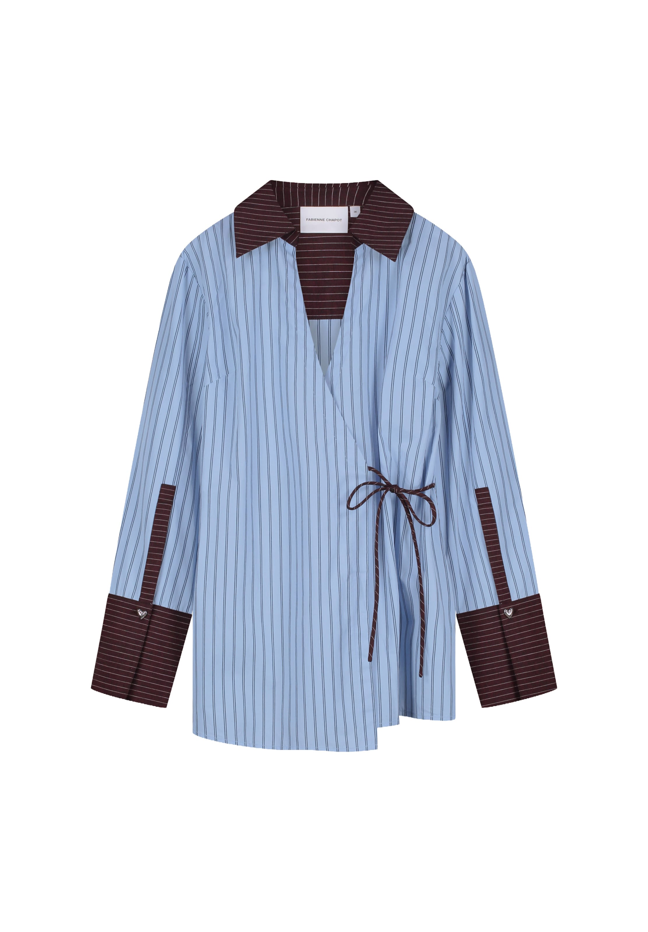 Fabienne Chapot Blouse in Blauw: voorkant