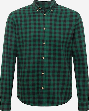 Kronstadt Button Up Shirt 'Johan' in Green: front