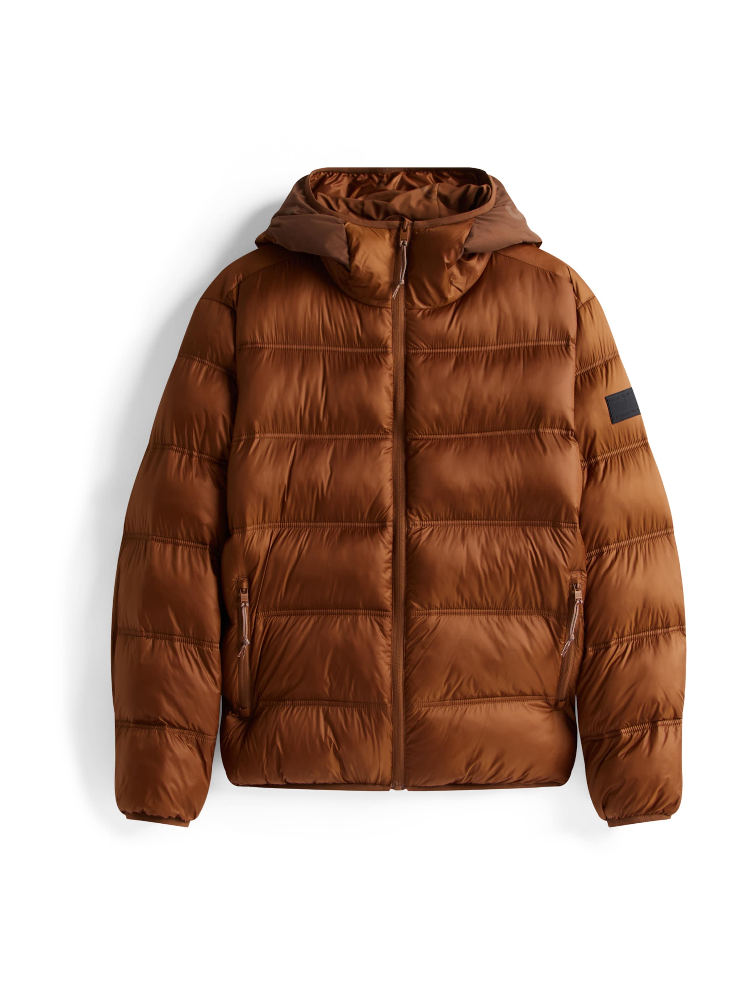 Tommy Jeans - Chaqueta de entretiempo en marrón: frente