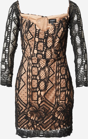 Rochie de cocktail de la Bardot pe negru: față