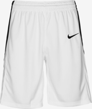 NIKE Loose fit Workout Pants in White: front