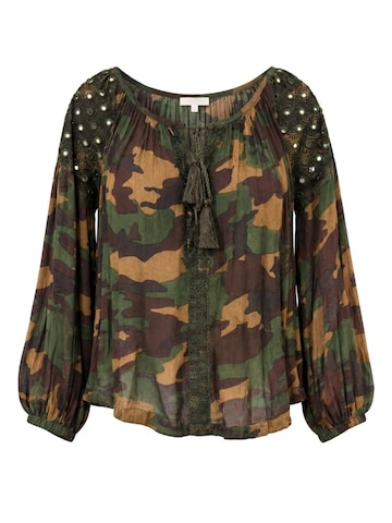 Miss June Bluse 'Armmy' i beige