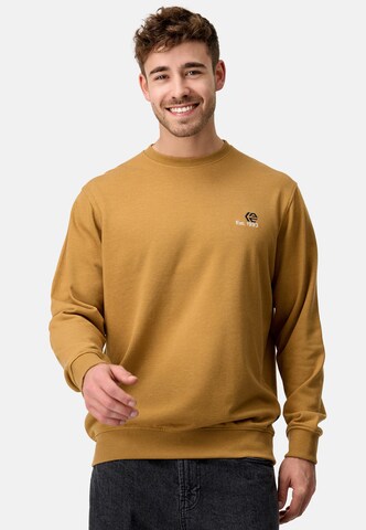 INDICODE JEANS Sweatshirt 'Julius' in Brown: front