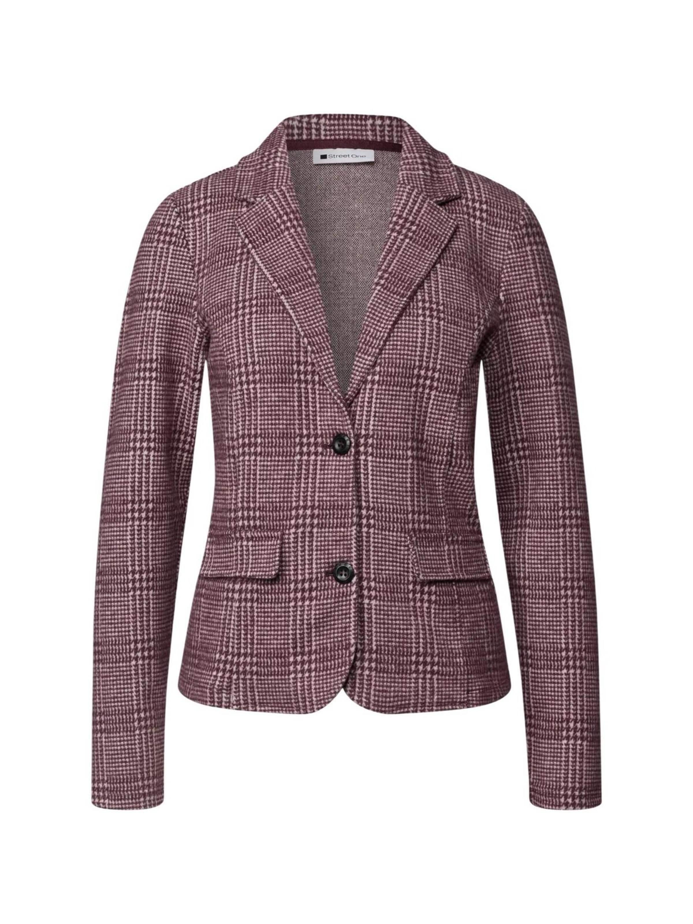 Blazer 'LTD QR Check Blazer 213163' di STREET ONE in lilla: frontale