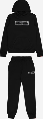 ELLESSE Sweatsuit in Black: front