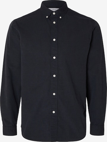 Chemise 'Rick' SELECTED HOMME en bleu : devant