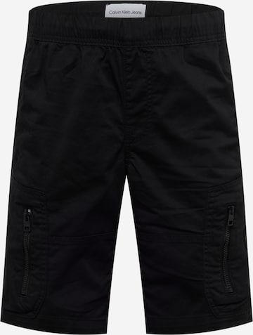 Regular Pantalon cargo Calvin Klein Jeans en noir : devant