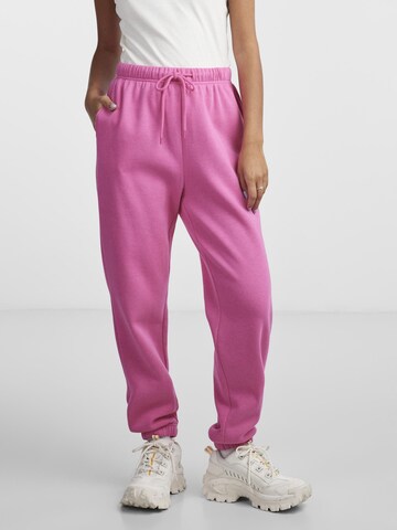 PIECES Tapered Hose 'Chilli' in Pink: Vorderseite