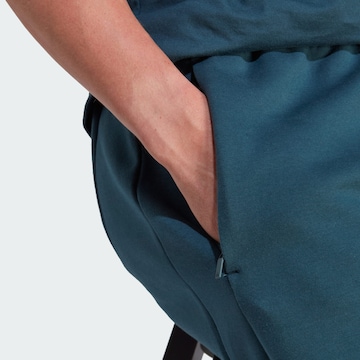 ADIDAS SPORTSWEAR Loose fit Workout Pants 'Z.N.E. Premium' in Blue