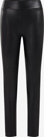 Skinny Leggings de la WE Fashion pe negru: față