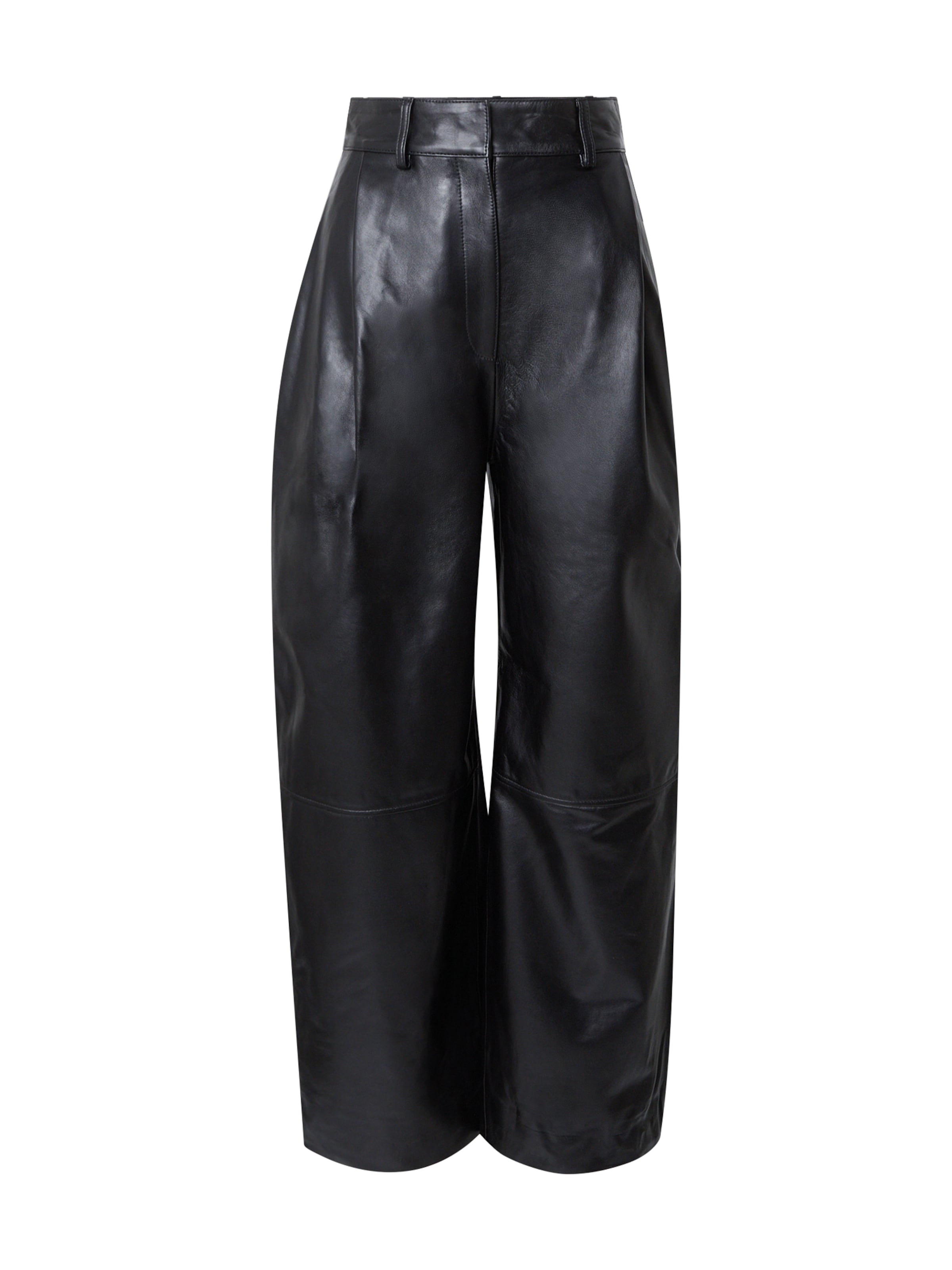 Loosefit Pantaloni con pieghe di & Other Stories in nero: frontale