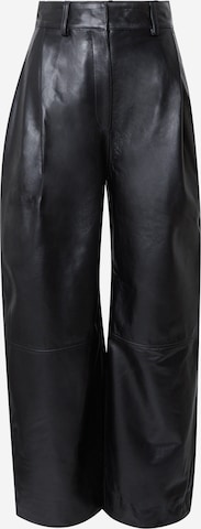 & Other Stories Свободный крой Брюки со складками в Черный: спереди