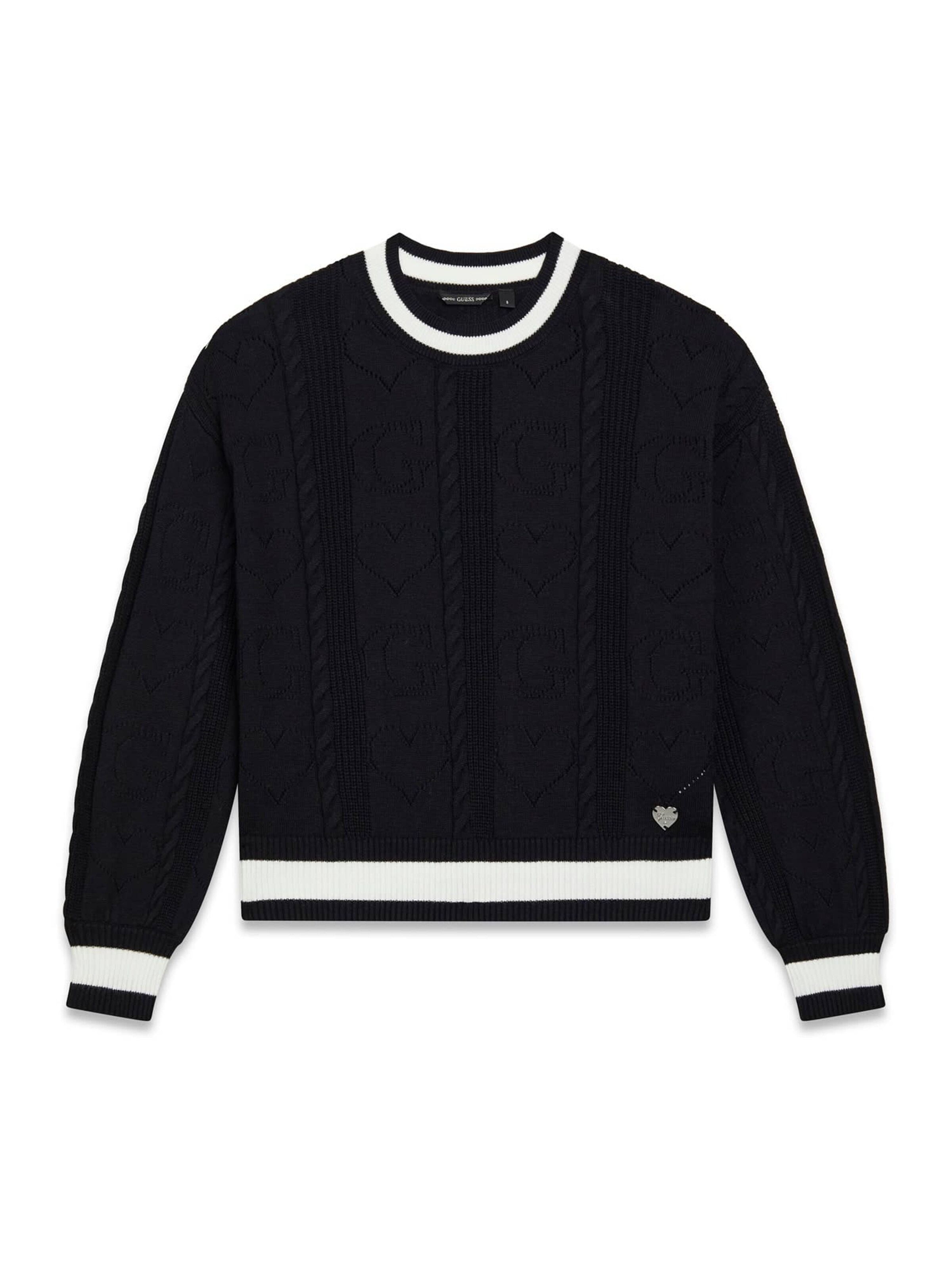 GUESS Pullover in Schwarz: Vorderseite