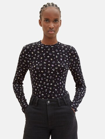 TOM TAILOR DENIM Shirt in Schwarz: Vorderseite
