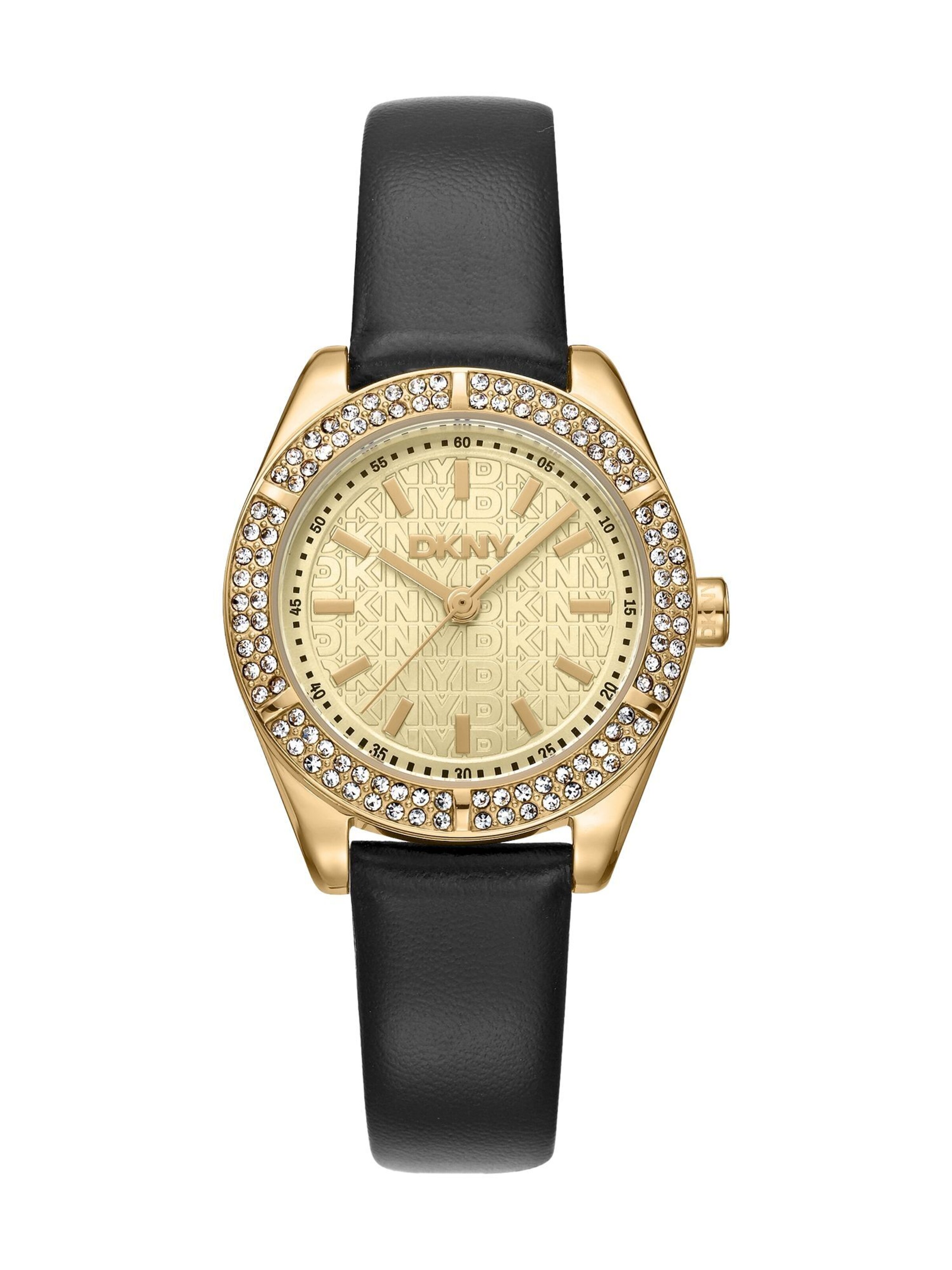 DKNY Analoguhr in Gold: Vorderseite
