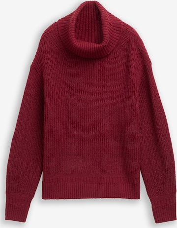 Pull-over TOM TAILOR en rouge : devant