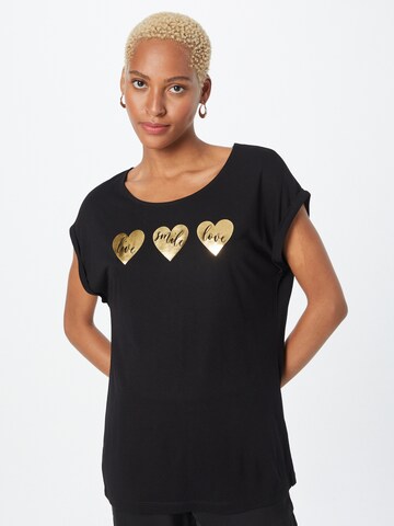 T-shirt 'Nola' ABOUT YOU en noir : devant