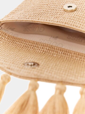GUESS Shoulder Bag 'Raffia' in Beige