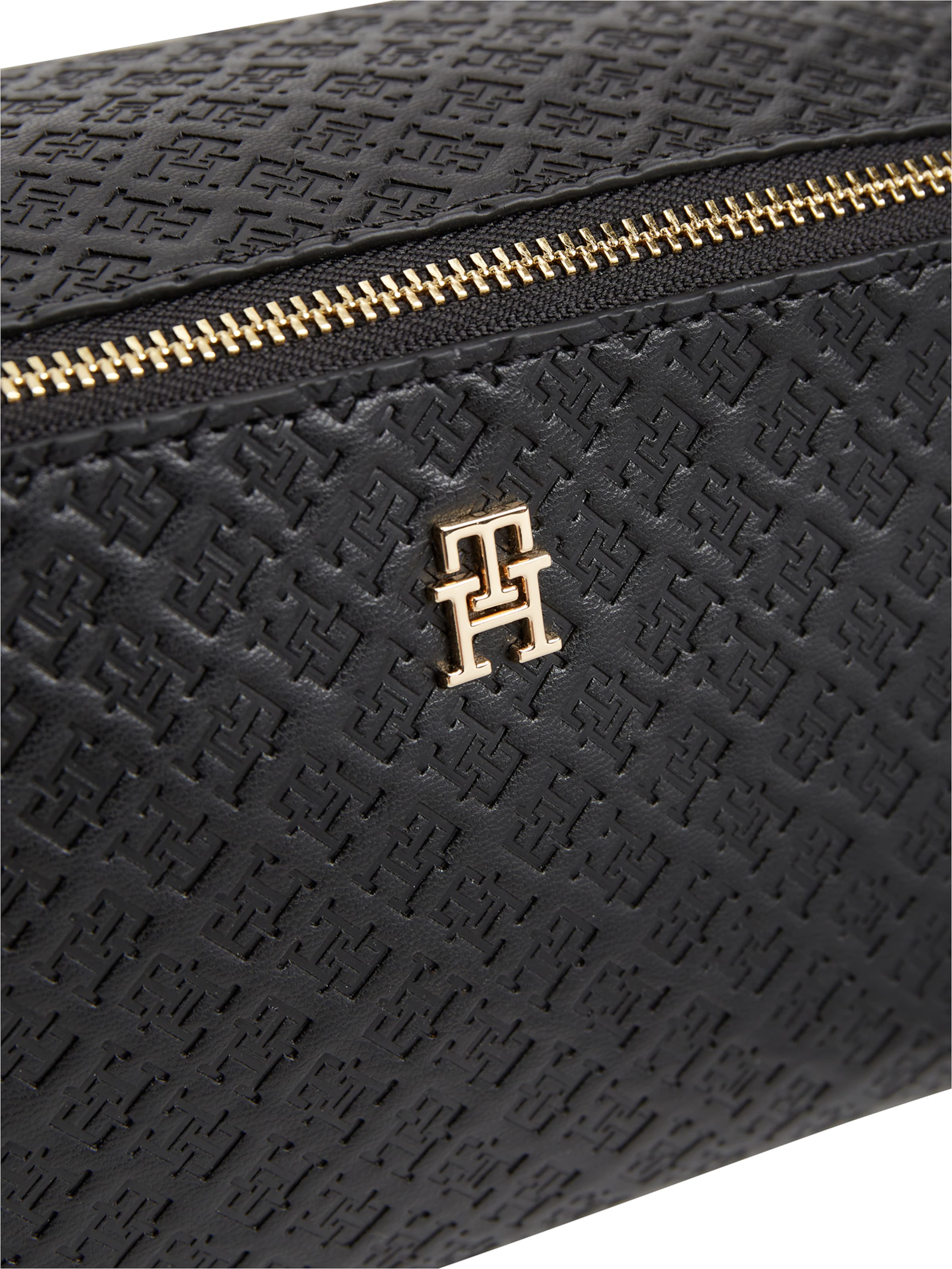 TOMMY HILFIGER Toilettilaukku 'NYLON CORP' värissä musta