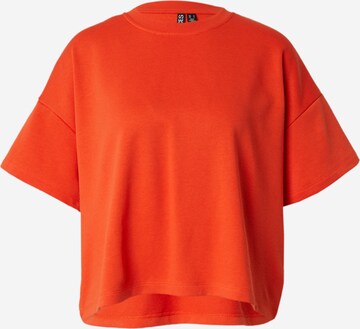 PIECES Sweatshirt 'CHILLI' in Rood: voorkant
