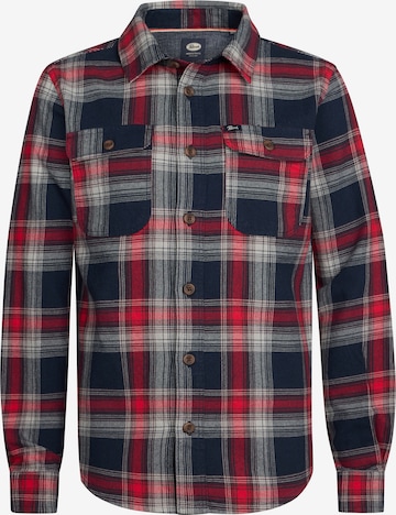 Petrol Industries Regular fit Overhemd in Rood: voorkant