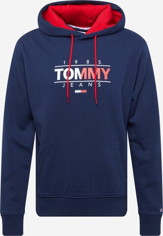 Sweat-shirt Tommy Jeans en bleu : devant