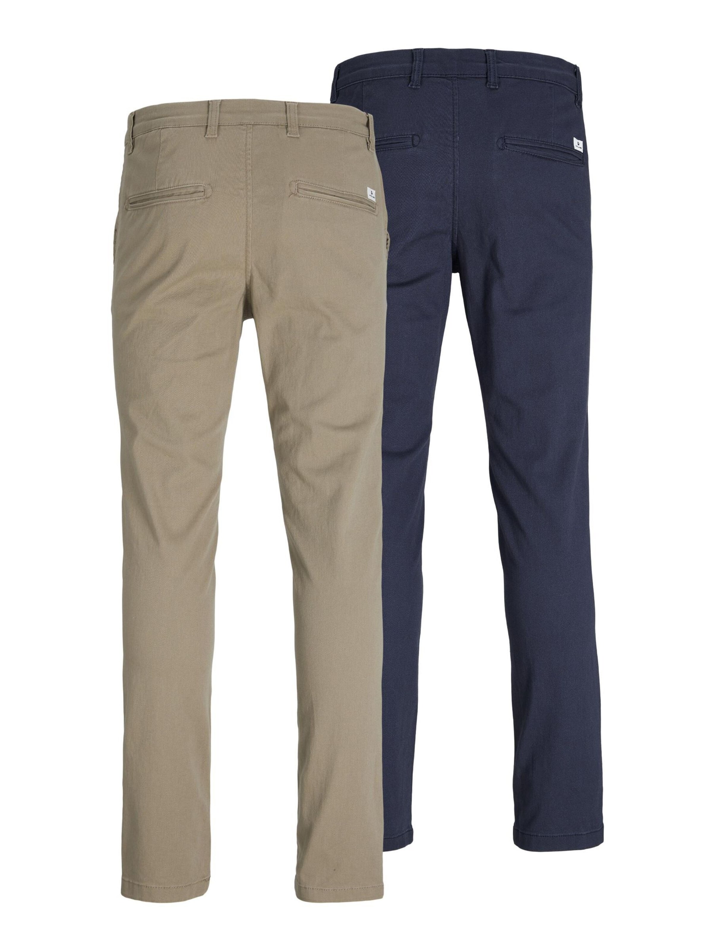 JACK & JONES Слим Брюки-чинос 'Macro Dave' в Бежевый