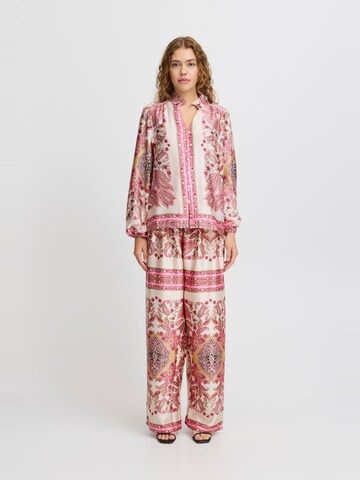 Wide leg Pantaloni 'BRIGITTE' di ICHI in rosa